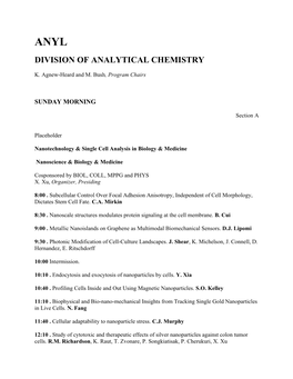 ACS Division of Analytical Chemistry