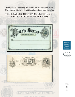 The Bradley Horton Collection of United States Postal Cards