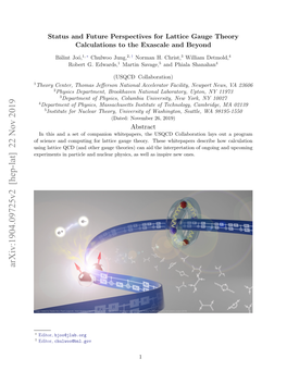 Status and Future Perspectives for Lattice Gauge Theory Calculations to the Exascale and Beyond