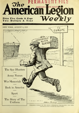 The American Legion Weekly [Volume 1, No. 6 (August 8, 1919)]