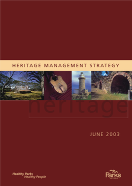 Heritage Management Strategy June 2003