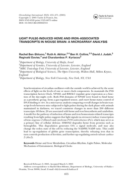 A Microarray Analysis