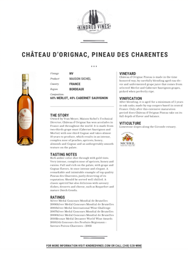 Château D'orignac, Pineau Des Charentes