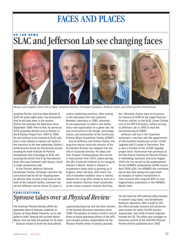 SLAC and Jefferson Lab See Changing Faces