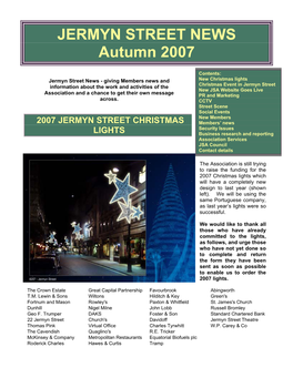 JERMYN STREET NEWS Autumn 2007