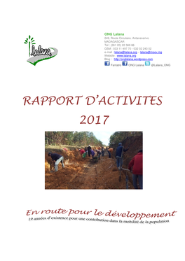 Rapport D'activites 2017