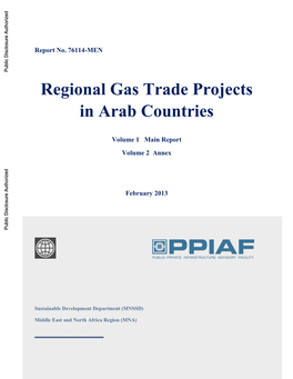 Regional Gas Trade Projects in Arab Countries