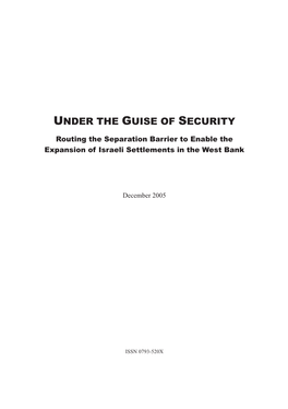 Report by B'tselem and Bimkom