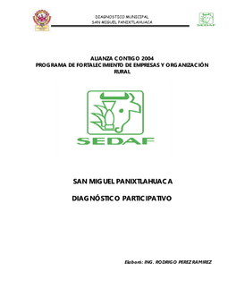 Diagnostico Municipal San Miguel Panixtlahuaca -.:: GEOCITIES.Ws
