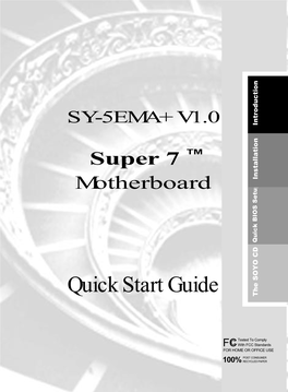 Quick Start Guide the SOYO CD