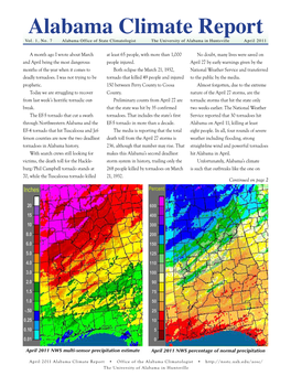 Alabama Climate Report Vol