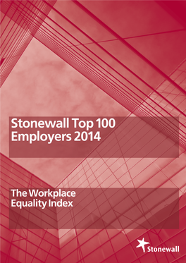 Stonewall Top 100 Employers 2014