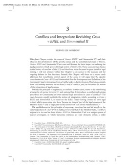 Revisiting Costa V ENEL and Simmenthal II