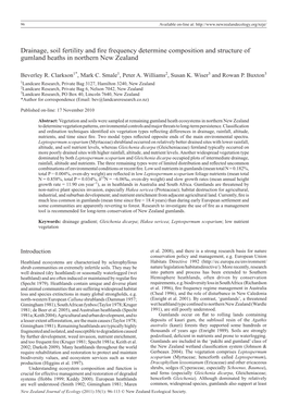 Drainage, Soil Fertility and Fire Frequency Determine Composition and Structure of Gumland Heaths in Northern New Zealand