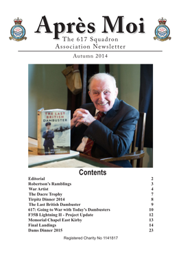 Aprèsthe 617 Squadron Moi Association Newsletter Autumn 2014