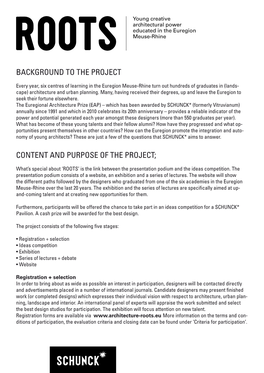 Background to the Project Content and Purpose of the Project;