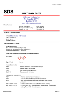 Sds Safety Data Sheet