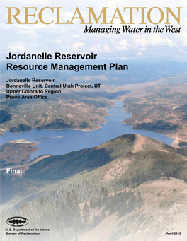 Jordanelle Reservoir Resource Management Plan