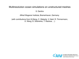 Finite-Element Sea-Ice Ocean Circulation Model) 3