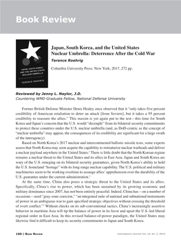 Japan, South Korea, and the United States Nuclear Umbrella: Deterrence After the Cold War Terence Roehrig