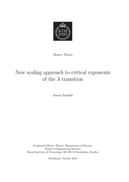 New Scaling Approach to Critical Exponents of the Λ Transition