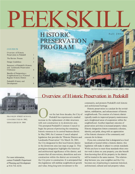 HISTORIC PRESERVATION PROGRAM Design Guidelines