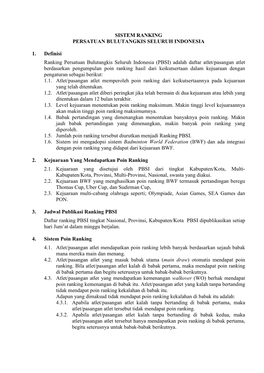 Sistem Ranking 2012