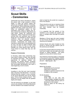 Scout Skills