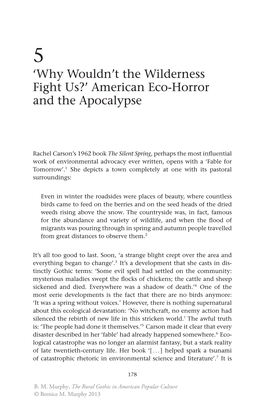 'Why Wouldn't the Wilderness Fight Us?' American Eco-Horror and The