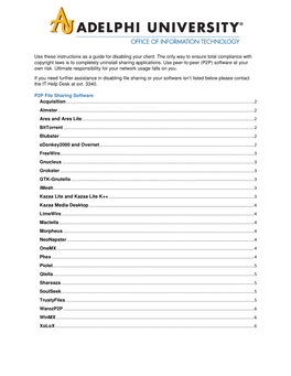 How to Disable File Sharing