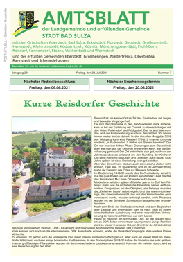 Amtsblatt Ausgabe 2021-07