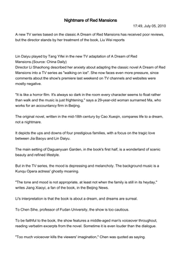 Nightmare of Red Mansions 17:49, July 05, 2010