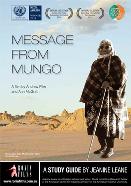 To Download MESSAGE from MUNGO Study Guide