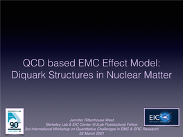 QCD Based EMC Effect Model: Diquark Structures in Nuclear Matter