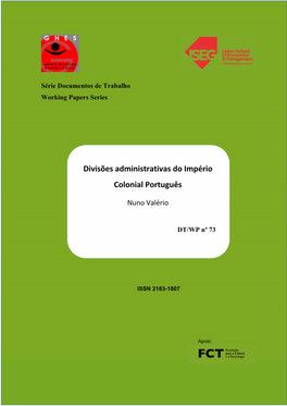 Divisões Administrativas Do Império Colonial Português