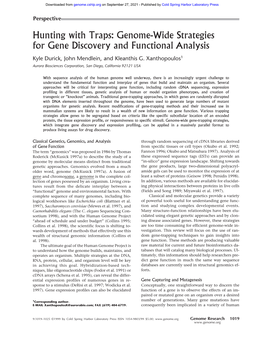 Genome-Wide Strategies for Gene Discovery and Functional Analysis