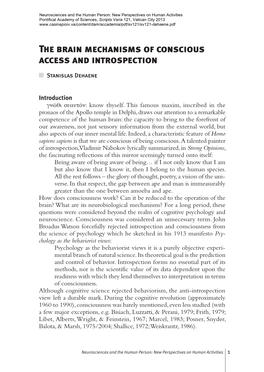 The Brain Mechanisms of Conscious Access and Introspection