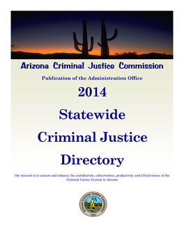 2014 Statewide Criminal Justice Directory