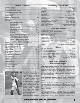 2009 Softball Media Guide.Indd