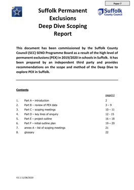 PEX Scoring Report