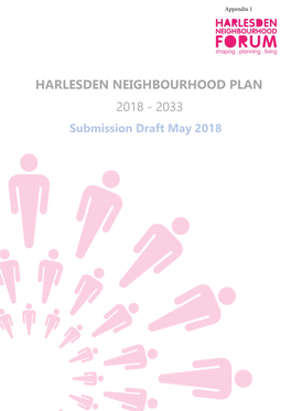 Harlesden Neighbourhood Plan PRE-CHECK DRAFT MARCH 2018