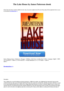 The Lake House by James Patterson Ebook