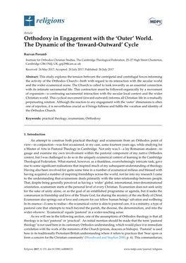 'Outer' World. the Dynamic of the 'Inward-Outward' Cycle