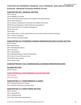 Arabian Division Chapter Ar Purebred Arabian, Half-Arabian, and Anglo-Arabian Division, Arabian Division Herein After