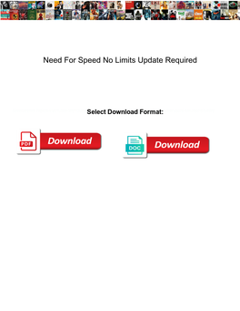 Need for Speed No Limits Update Required