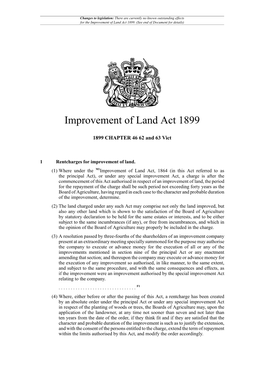 Improvement of Land Act 1899