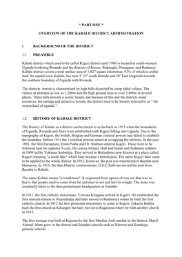 TIST UG PD-VCS-Ex 20 Dist Enviro Profile Kabale.Pdf