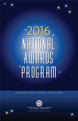 2016 National Awards Program 1 Advisory Committee