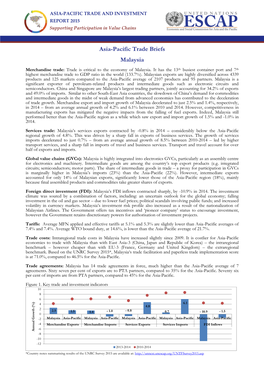 Malaysia Merchandise Trade: Trade Is Critical to the Economy of Malaysia