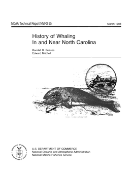 History of Whaling in and Near North Carolina